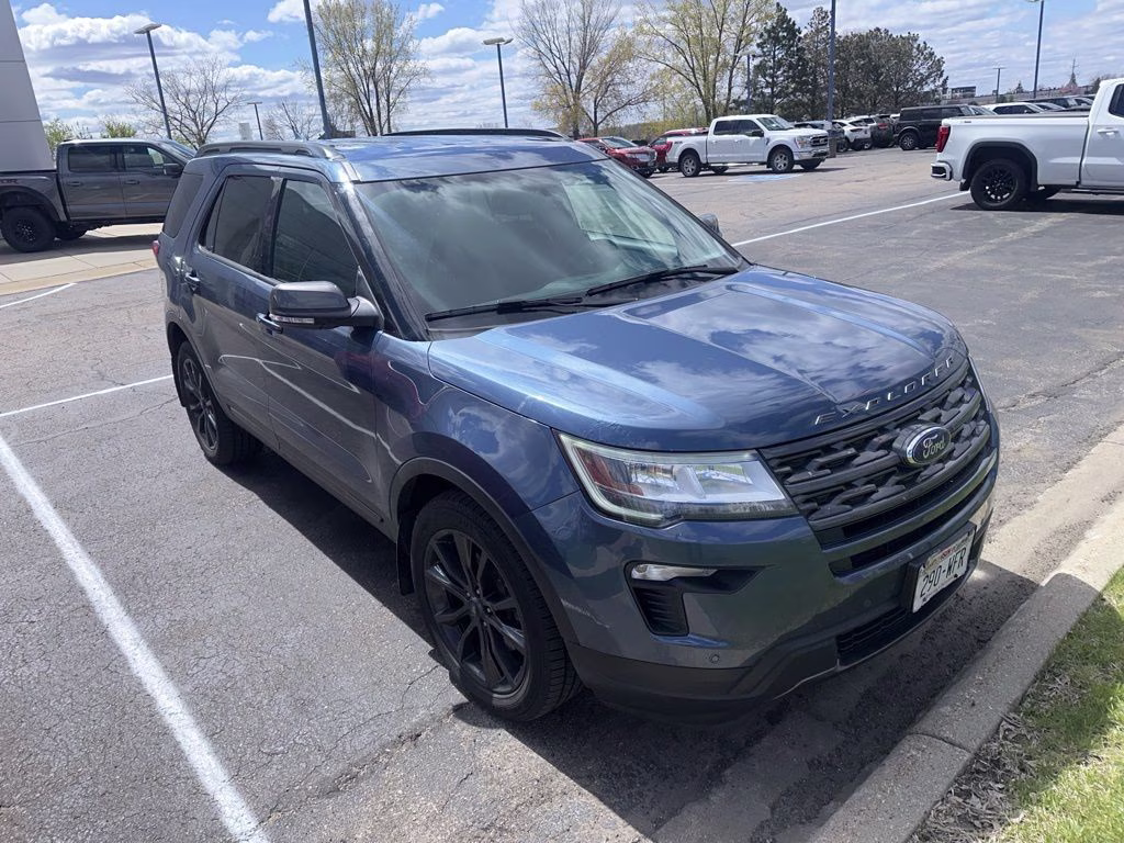2019 Blue Metallic Ford Explorer XLT Sport Appearance w/Tow Pkg 4X4 SUV