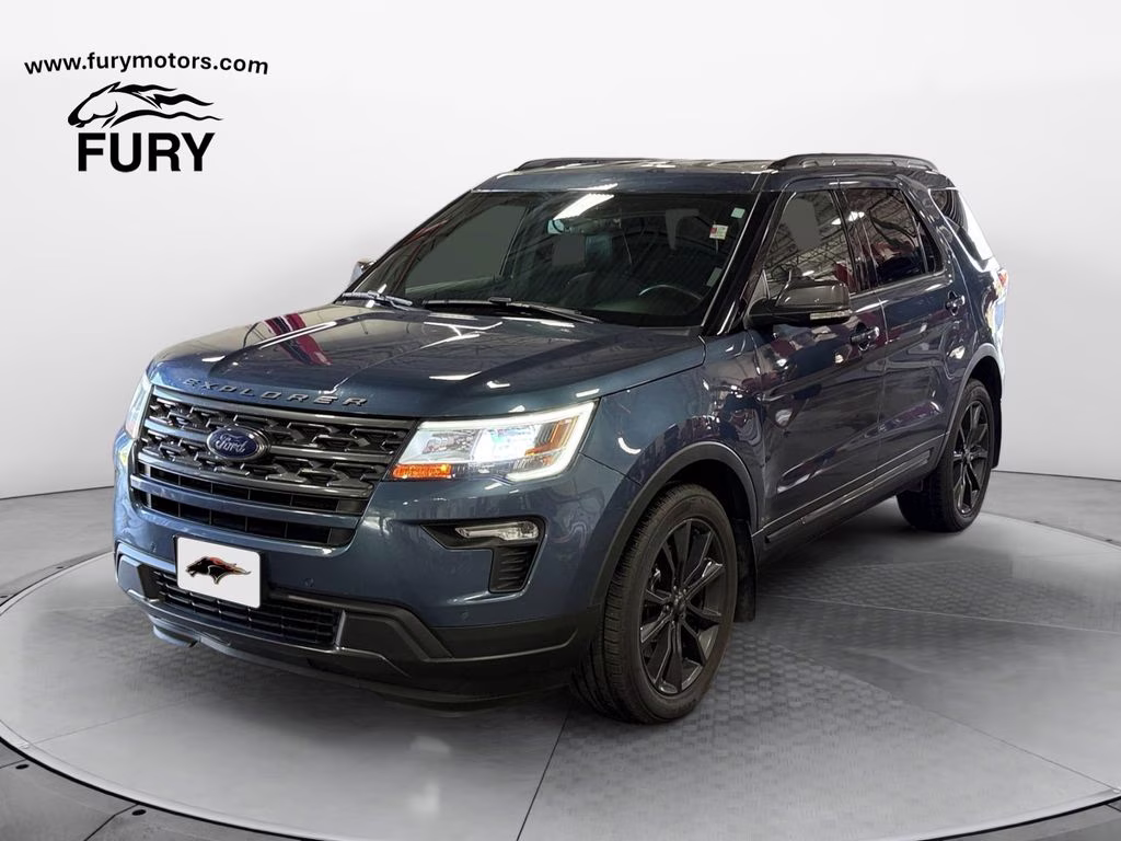 2019 Blue Metallic Ford Explorer XLT Sport Appearance w/Tow Pkg 4X4 SUV