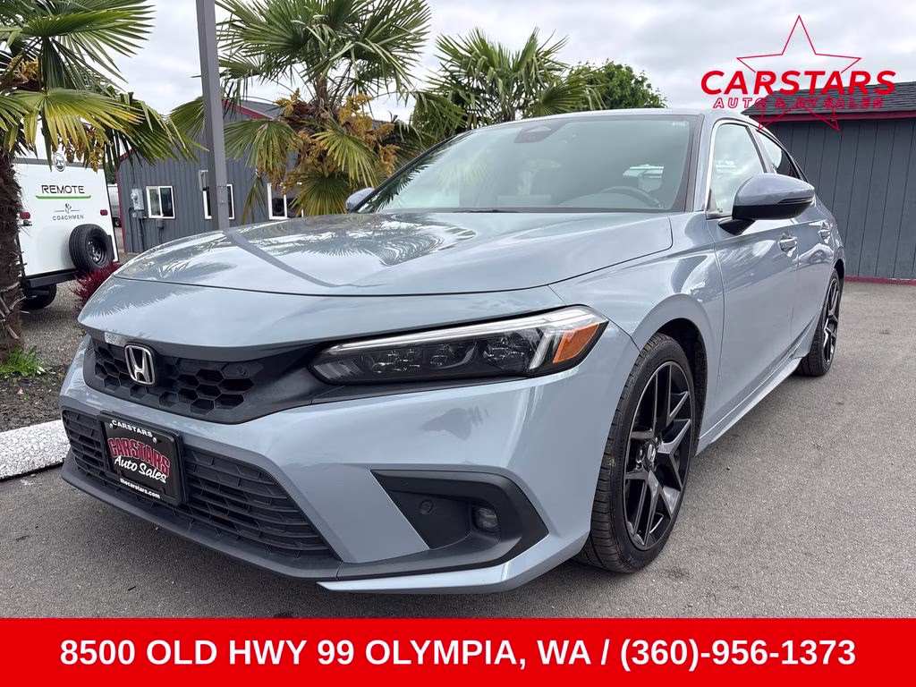 2022 Gray Honda Civic Sport Touring FWD Hatchback