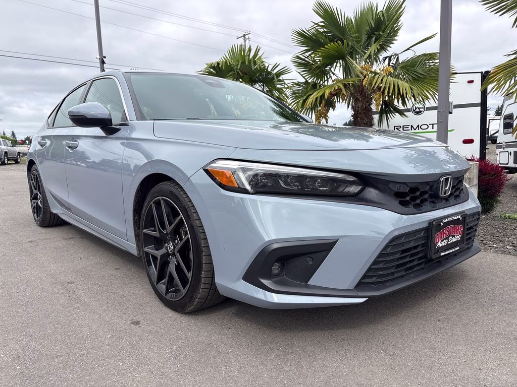 2022 Gray Honda Civic Sport Touring FWD Hatchback