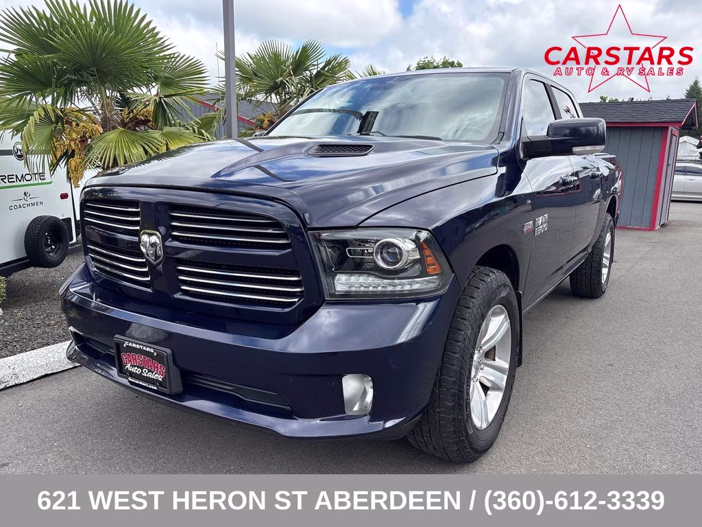 2016 True Blue Pearlcoat Ram 1500 Sport 4X4 Truck