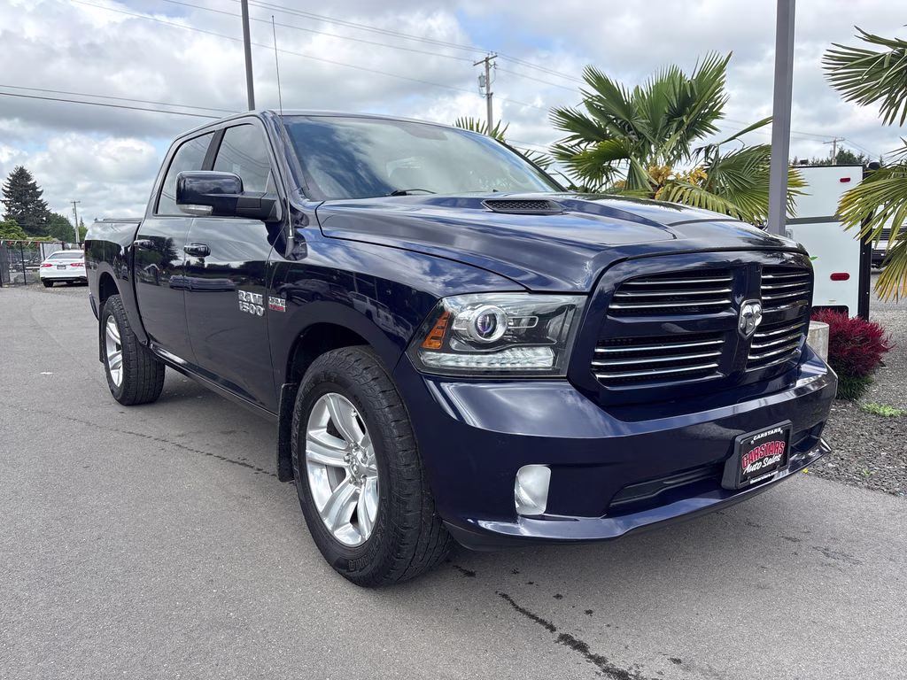 2016 True Blue Pearlcoat Ram 1500 Sport 4X4 Truck