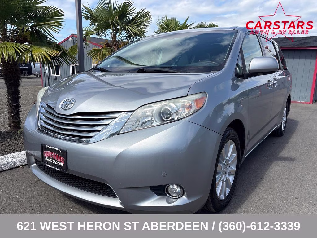 2011 Silver Sky Metallic Toyota Sienna Limited AWD Crossover