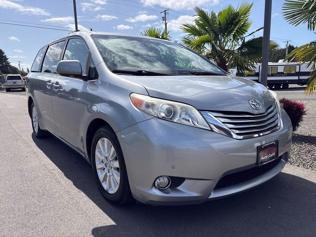 2011 Silver Sky Metallic Toyota Sienna Limited AWD Crossover