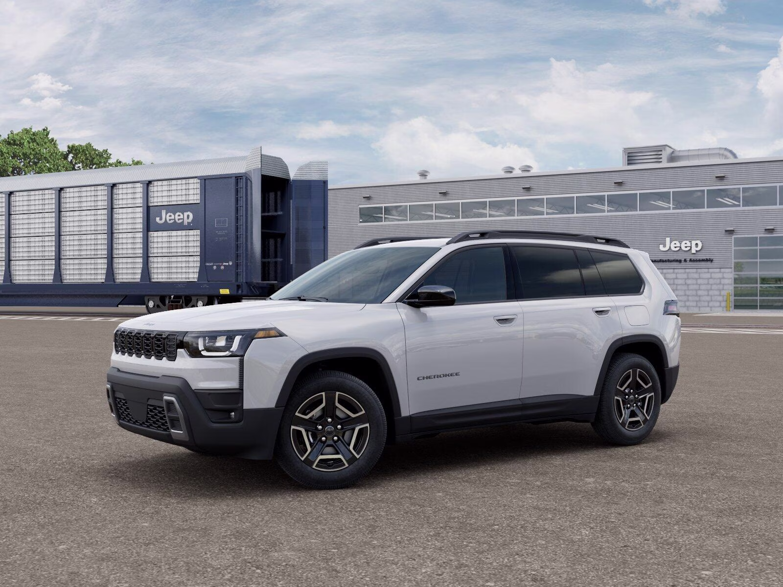 2026 Bright White Clear Coat Jeep Cherokee Cherokee Laredo 4x4 4X4 SUV