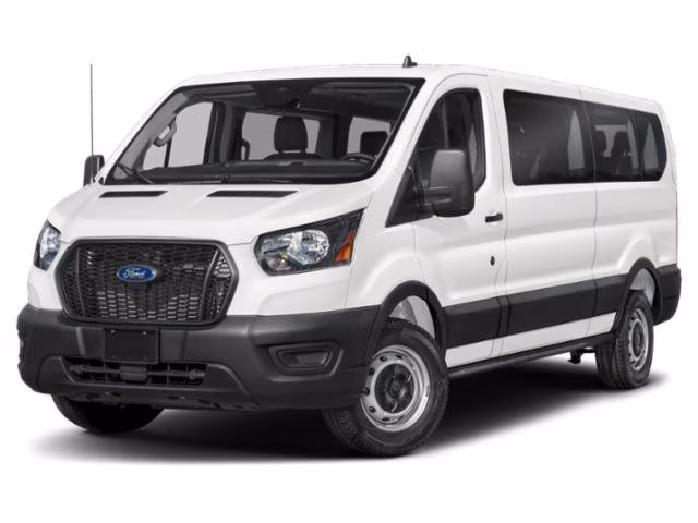 2023 White Ford Transit Passenger Wagon RWD Van