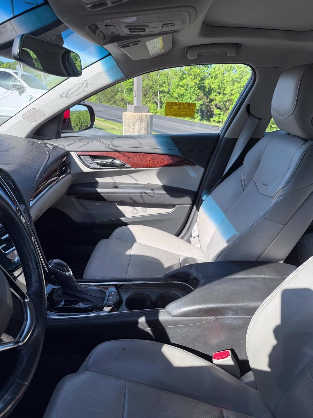 2017 red Cadillac ATS 2.0L Turbo Luxury AWD Sedan