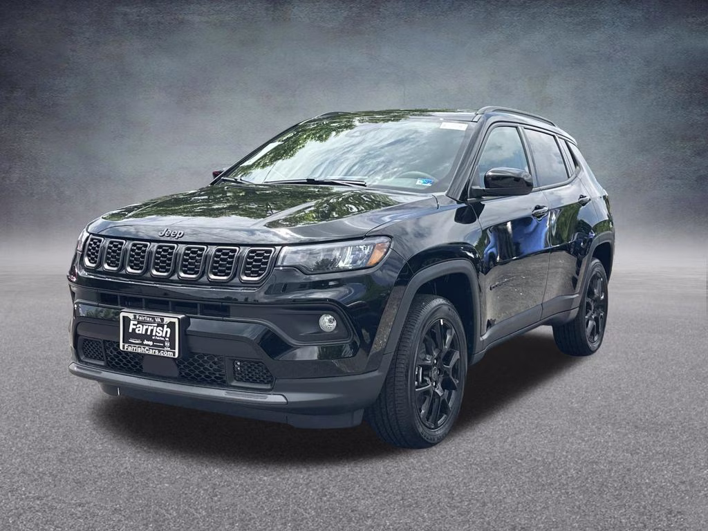 2026 Diamond Black Crystal Pearlcoat Jeep Compass Latitude 4X4 SUV