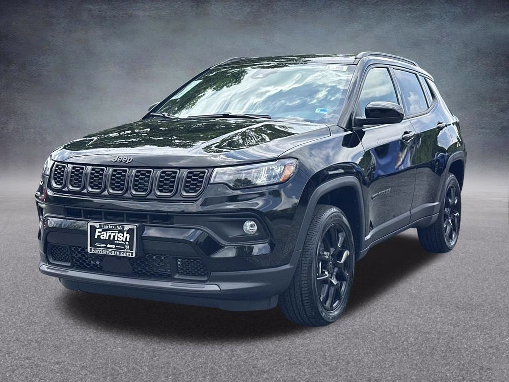 2026 Diamond Black Crystal Pearlcoat Jeep Compass Latitude 4X4 SUV