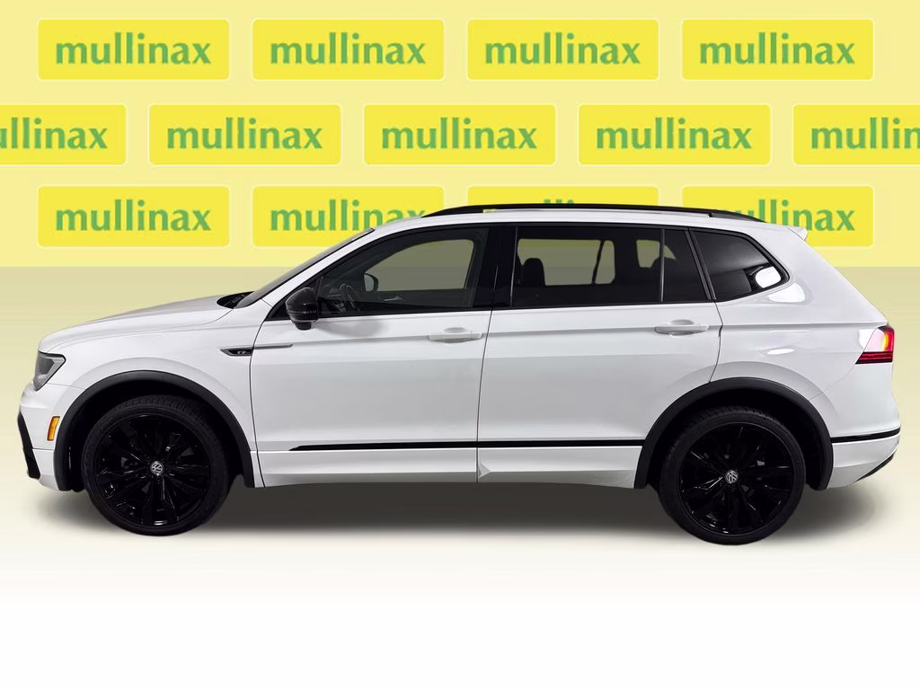 2021 Pure White Volkswagen Tiguan 2.0T SE R-Line Black FWD SUV