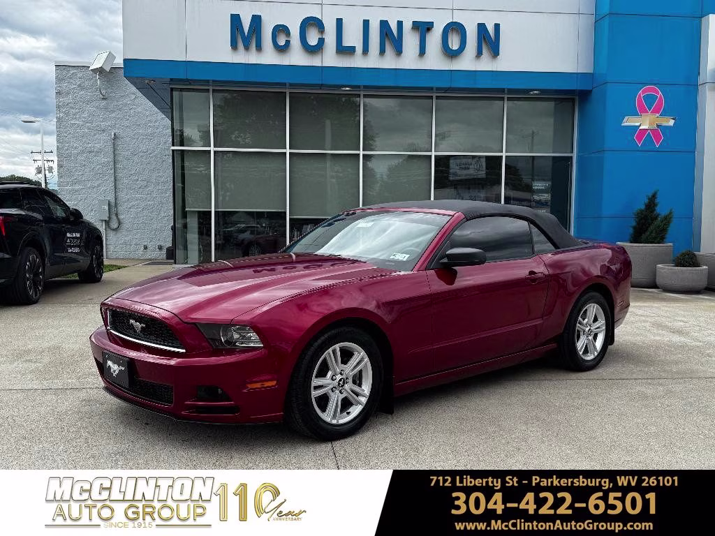 Ruby Red Metallic 2014 Ford Mustang V6 Convertible RWD Convertible Rear-Wheel Drive 6-Speed Automatic
