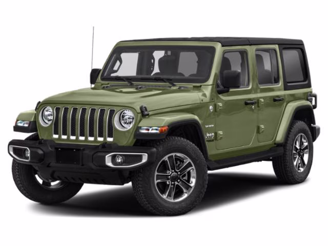 2020 Green Jeep Wrangler Unlimited Sahara 4X4 Crossover