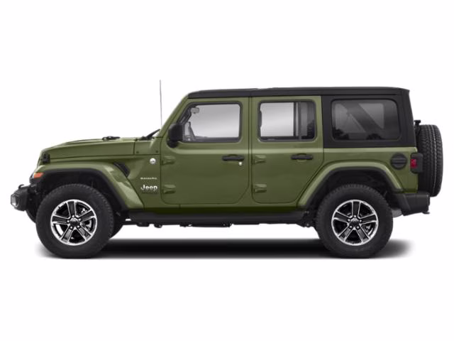 2020 Green Jeep Wrangler Unlimited Sahara 4X4 Crossover