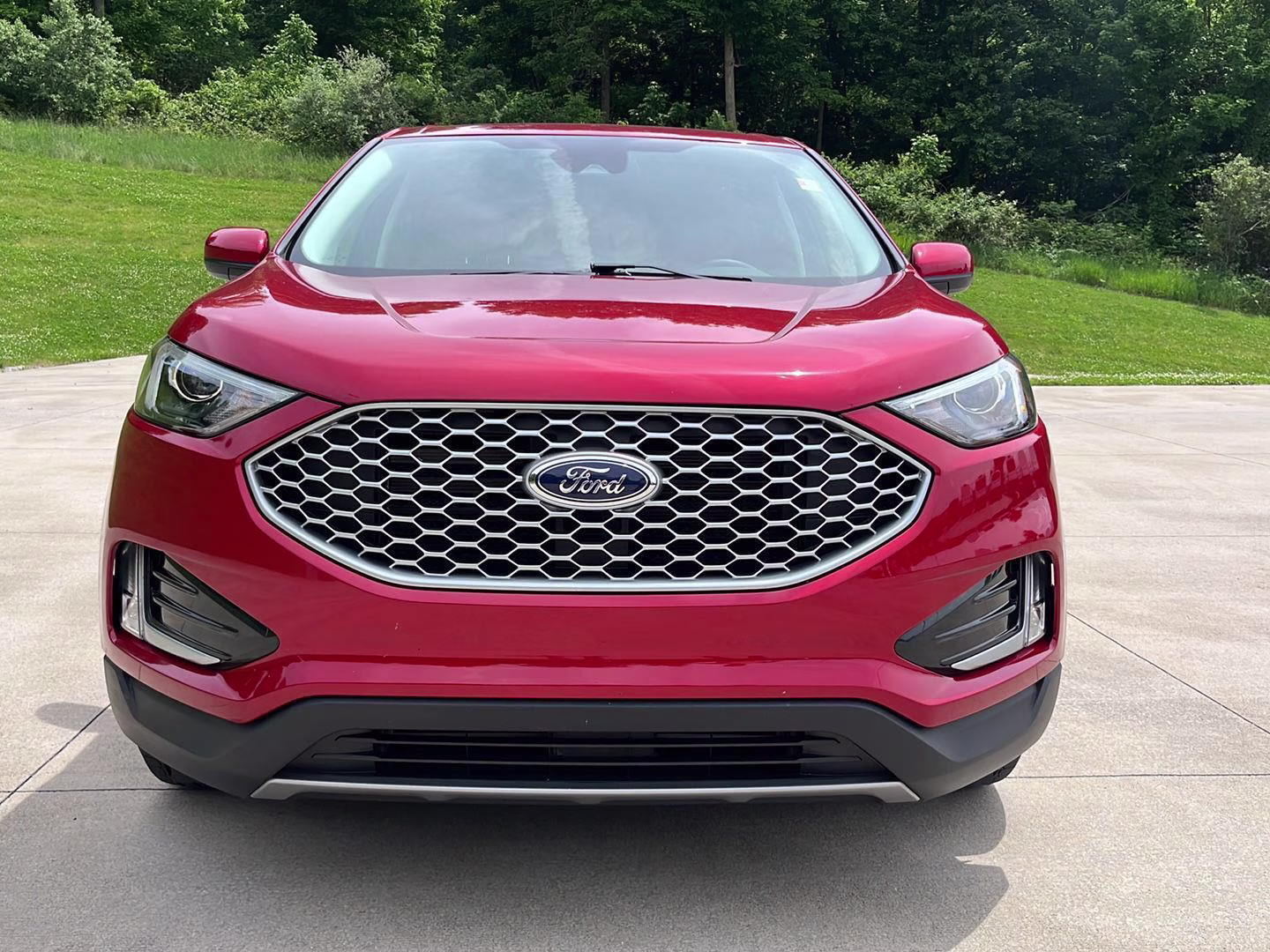 2024 Rapid Red Metallic Tinted Clearcoat Ford Edge SEL AWD SUV