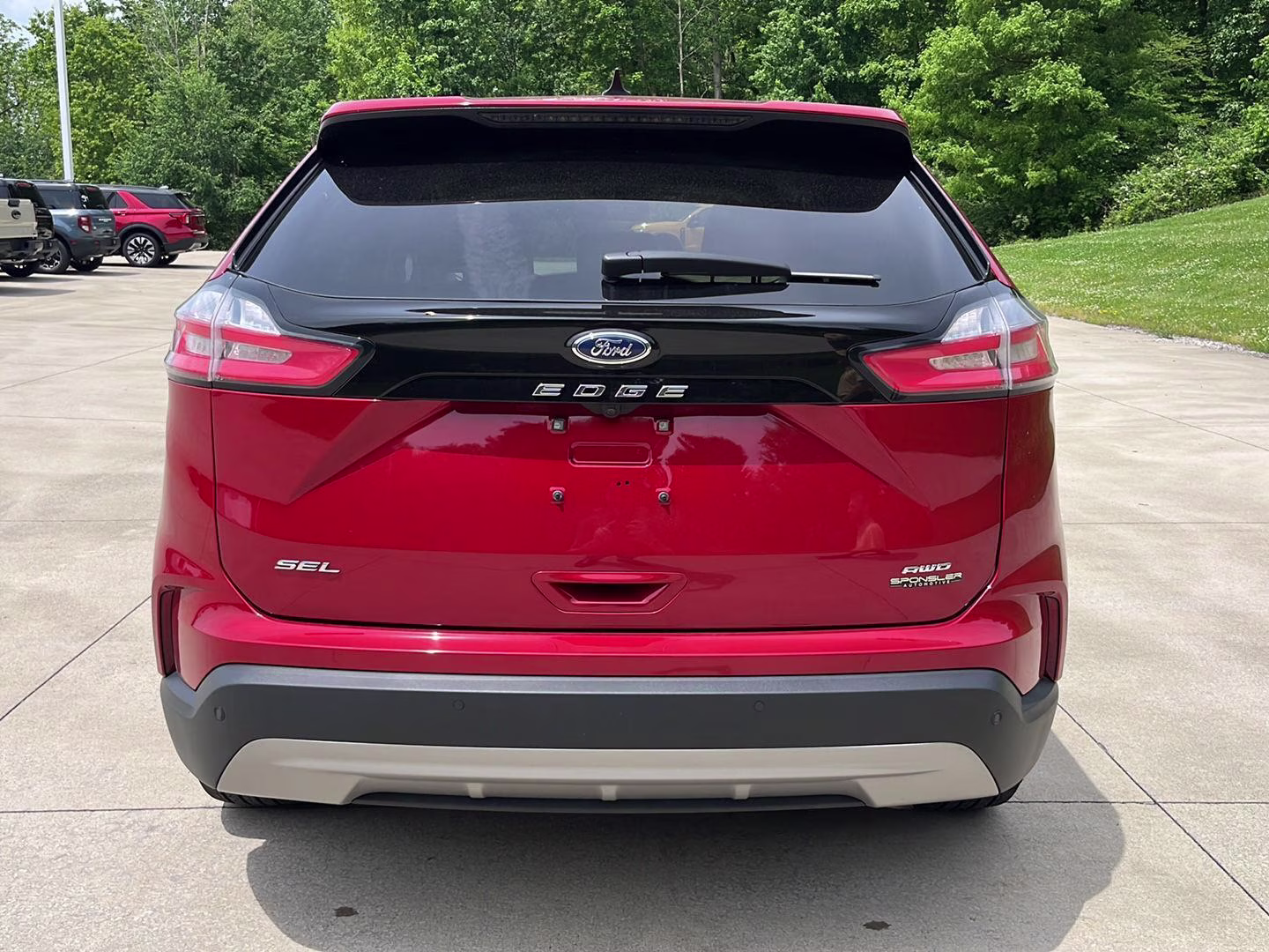 2024 Rapid Red Metallic Tinted Clearcoat Ford Edge SEL AWD SUV