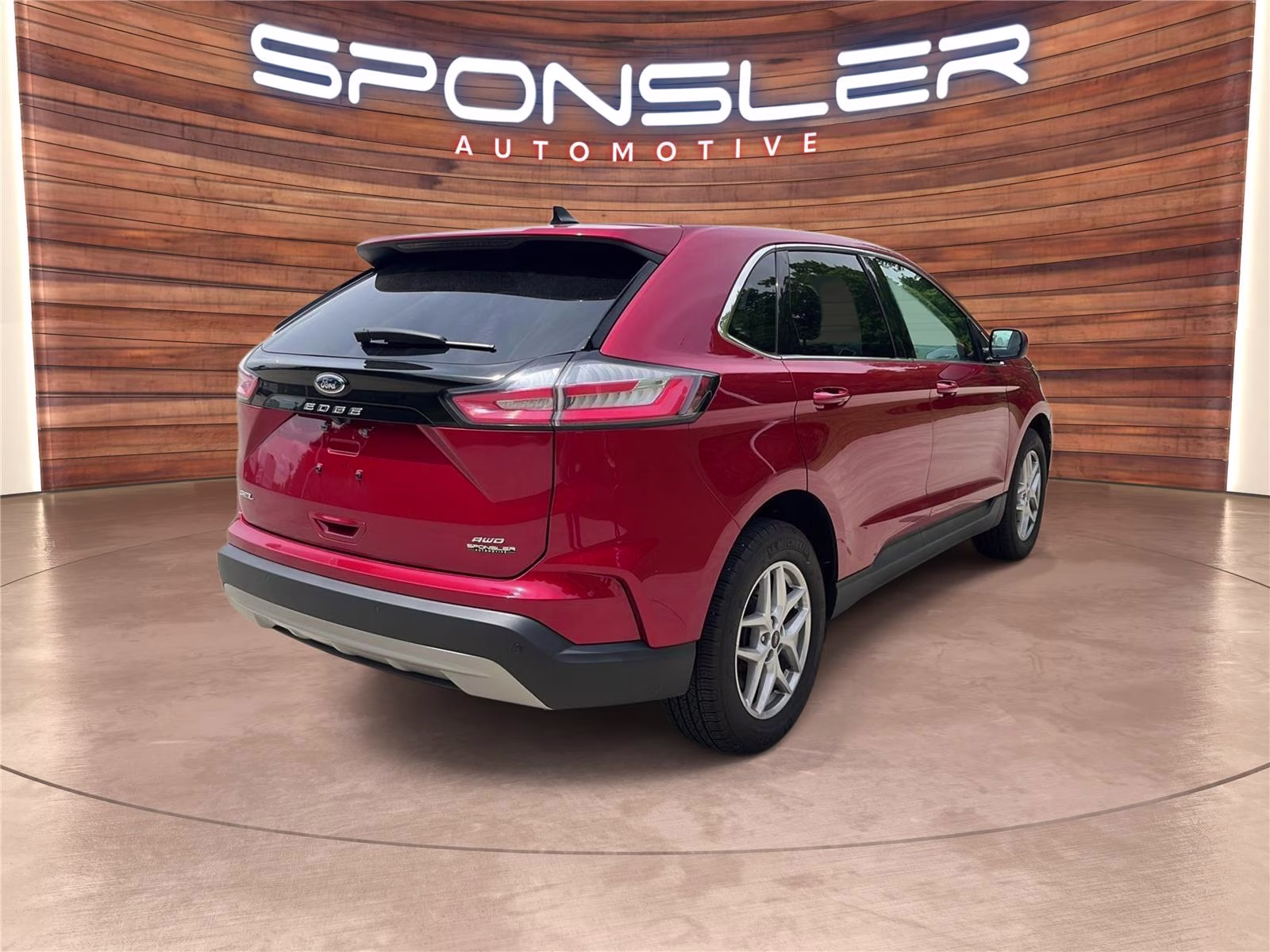 2024 Rapid Red Metallic Tinted Clearcoat Ford Edge SEL AWD SUV