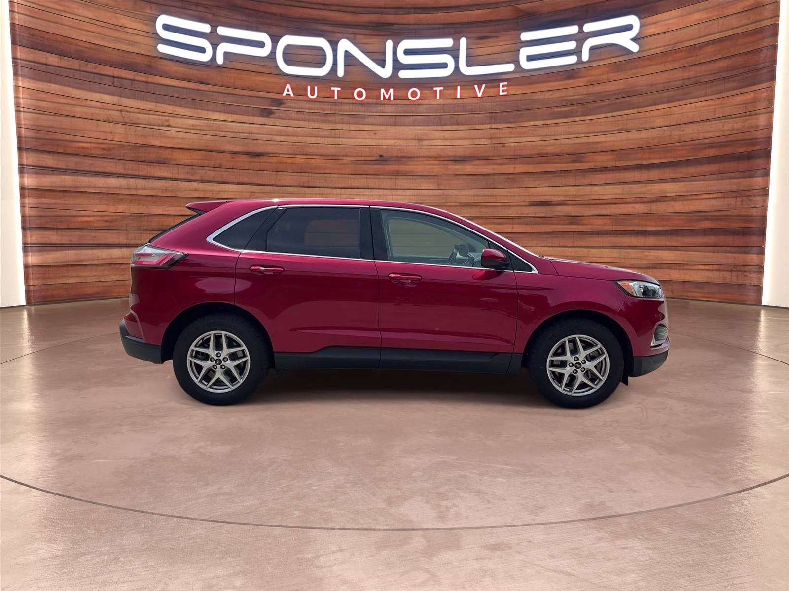 2024 Rapid Red Metallic Tinted Clearcoat Ford Edge SEL AWD SUV