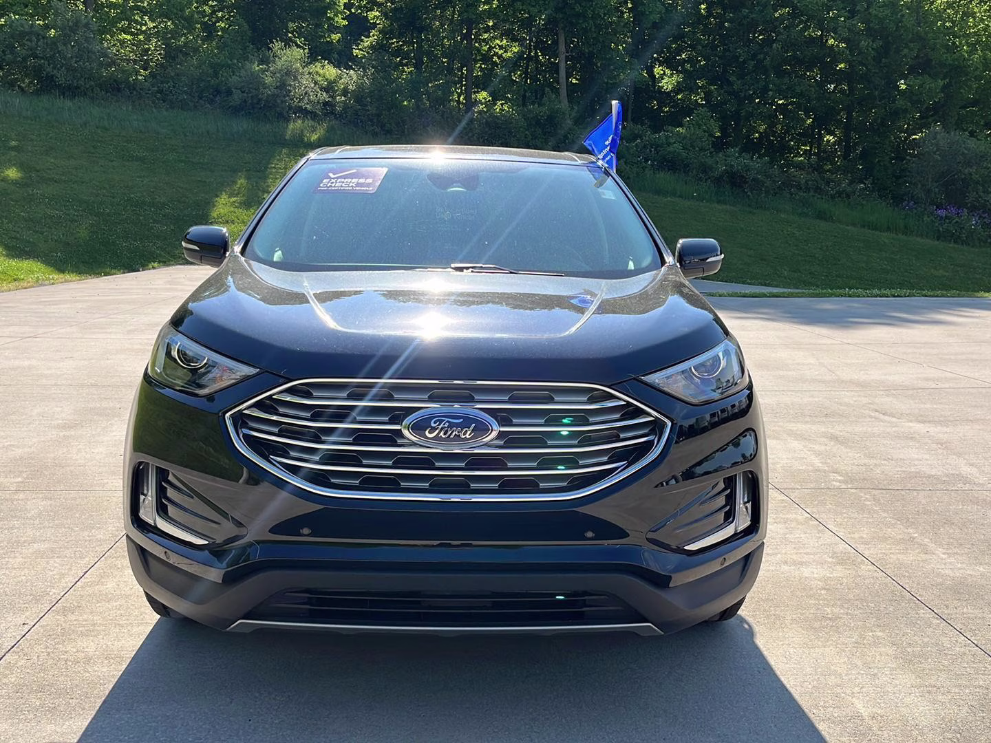 2024 Agate Black Ford Edge Titanium AWD SUV