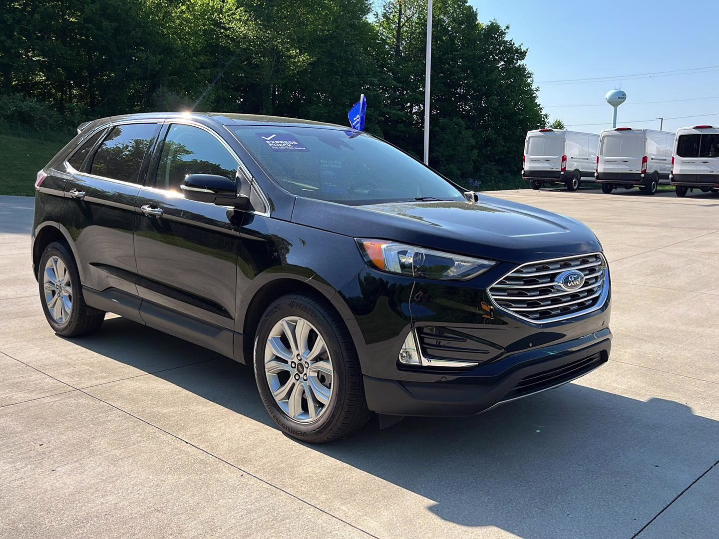 2024 Agate Black Ford Edge Titanium AWD SUV