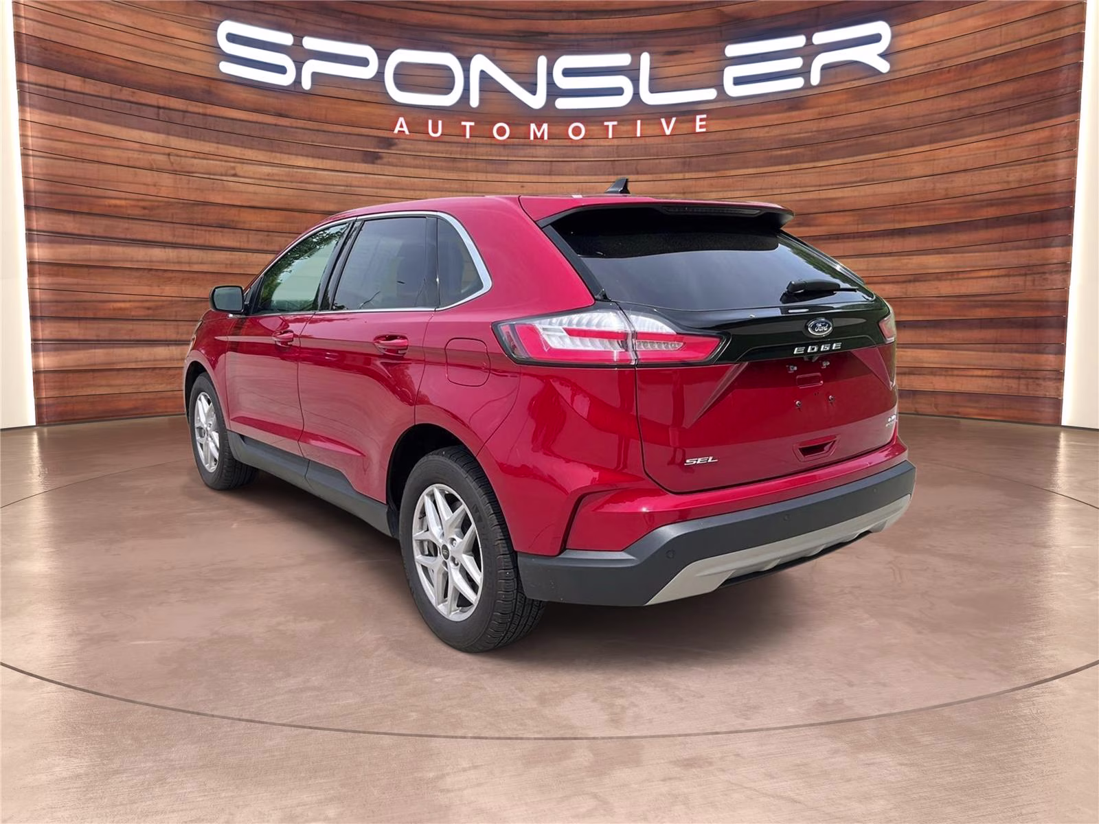 2024 Rapid Red Metallic Tinted Clearcoat Ford Edge SEL AWD SUV