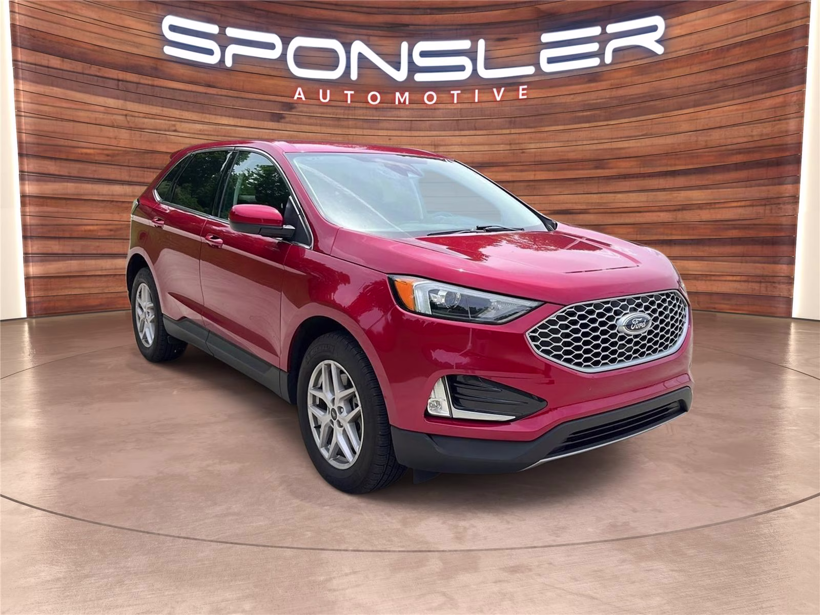 2024 Rapid Red Metallic Tinted Clearcoat Ford Edge SEL AWD SUV