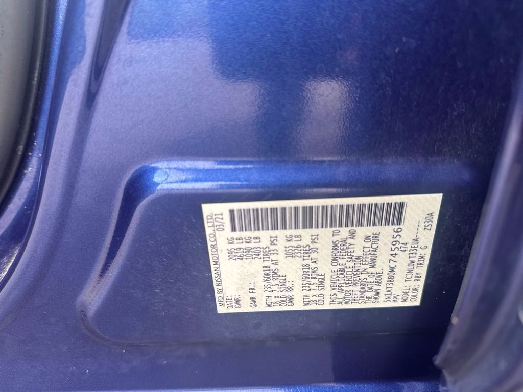 2021 Caspian Blue Metallic Nissan Rogue SV AWD SUV