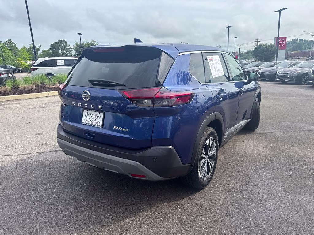 2021 Caspian Blue Metallic Nissan Rogue SV AWD SUV
