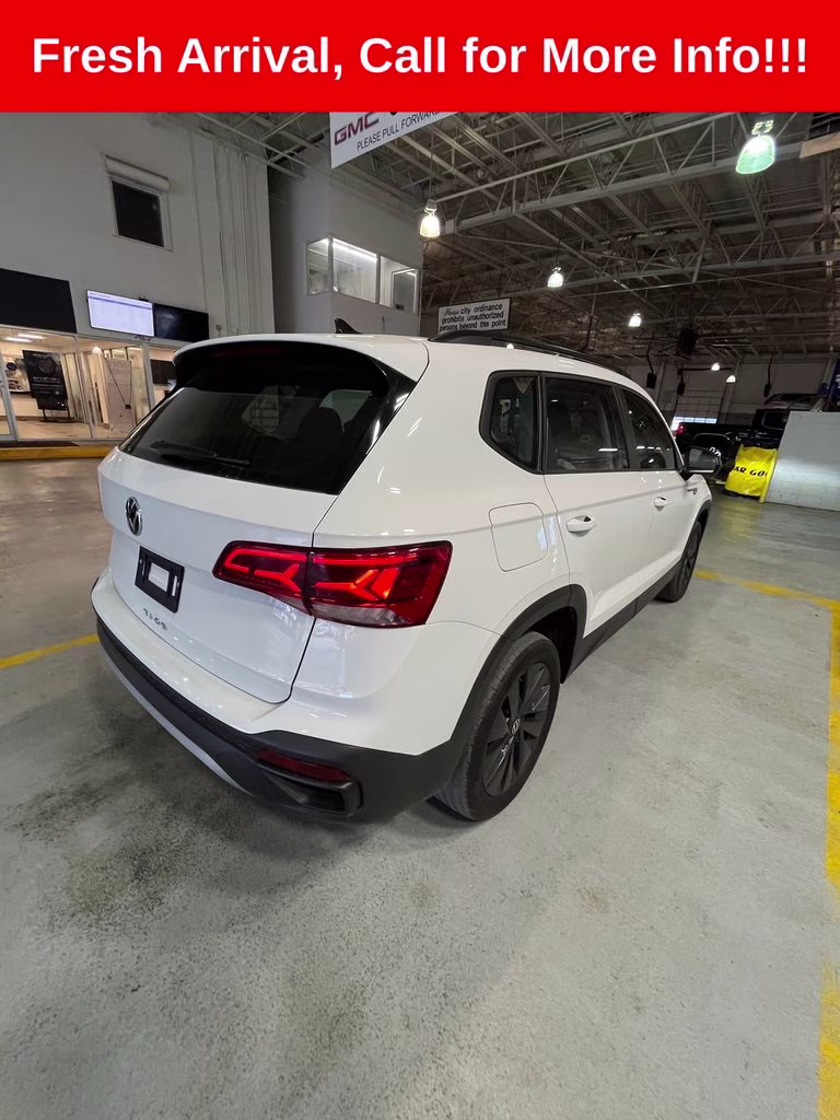 2023 Pure White Volkswagen Taos 1.5T S FWD SUV