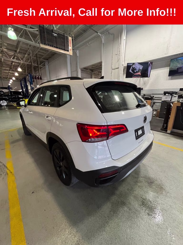 2023 Pure White Volkswagen Taos 1.5T S FWD SUV