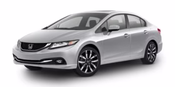 2014 Gray Honda Civic EX-L FWD Sedan