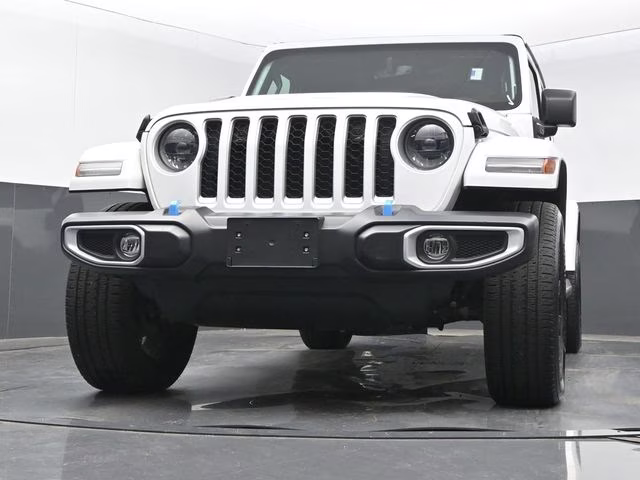2023 Bright White Clearcoat Jeep Wrangler Sahara 4xe 4X4 SUV