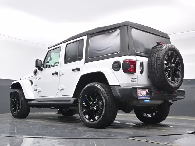2023 Bright White Clearcoat Jeep Wrangler Sahara 4xe 4X4 SUV