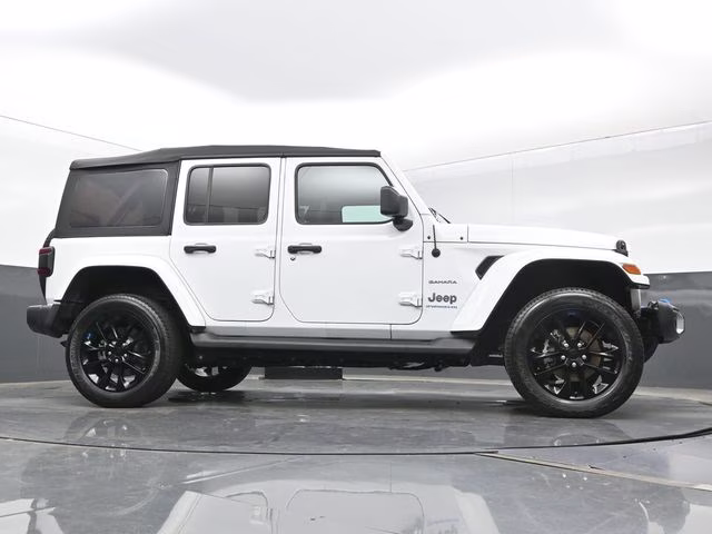 2023 Bright White Clearcoat Jeep Wrangler Sahara 4xe 4X4 SUV