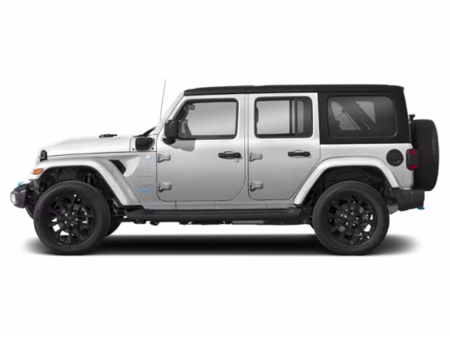 2023 Bright White Clearcoat Jeep Wrangler Sahara 4xe 4X4 SUV