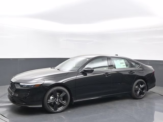 2026 Crystal Black Pearl Honda Accord Hybrid Sport-L FWD Sedan