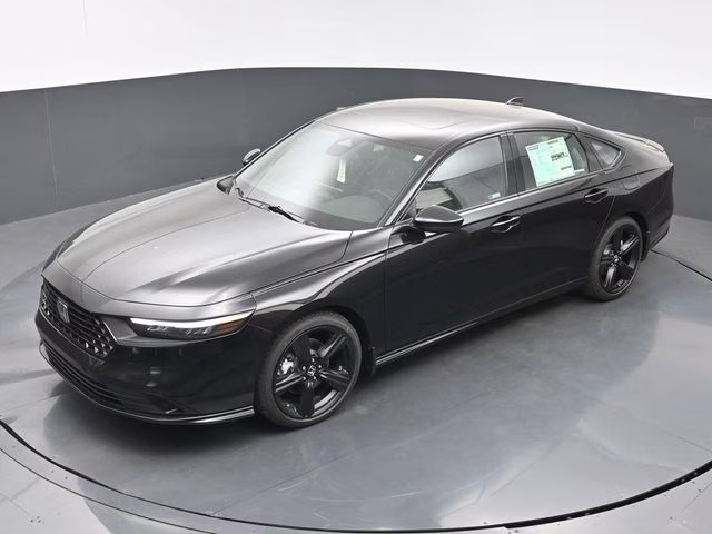 2026 Crystal Black Pearl Honda Accord Hybrid Sport-L FWD Sedan