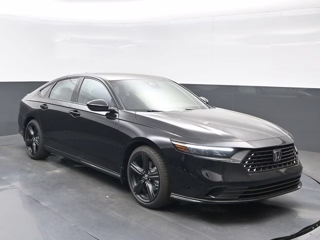 2026 Crystal Black Pearl Honda Accord Hybrid Sport-L FWD Sedan