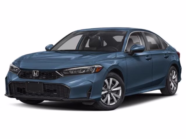 2026 Blue Lagoon Pearl Honda Civic LX FWD Sedan