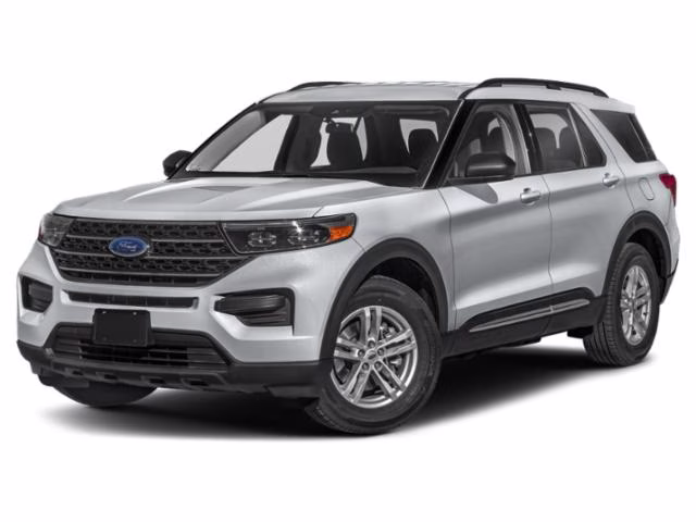 2023 Silver Metallic Ford Explorer XLT RWD SUV
