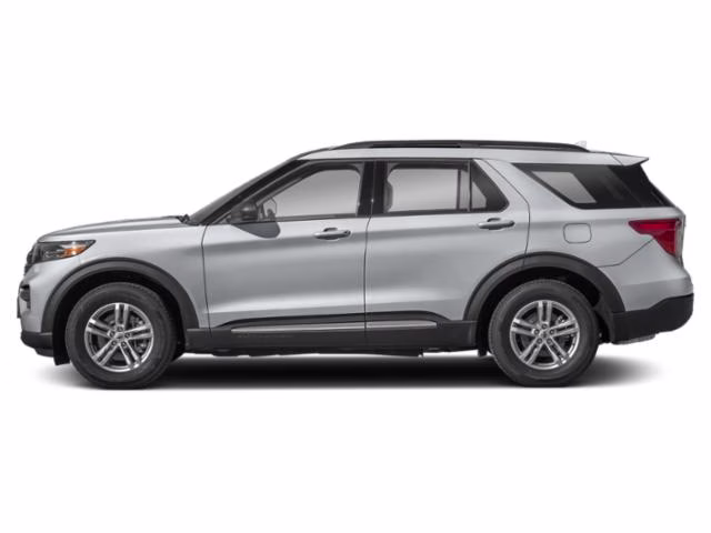 2023 Silver Metallic Ford Explorer XLT RWD SUV