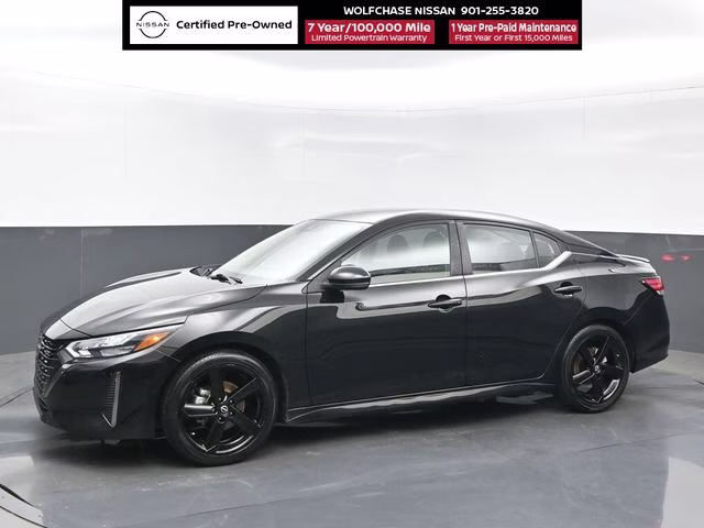 2024 Super Black Nissan Sentra SR FWD Sedan