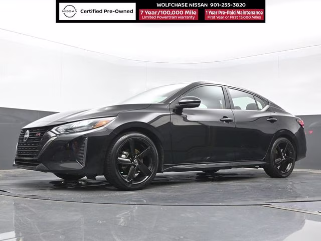 2024 Super Black Nissan Sentra SR FWD Sedan