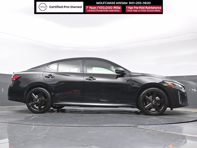 2024 Super Black Nissan Sentra SR FWD Sedan