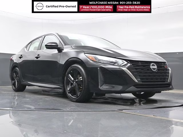 2024 Super Black Nissan Sentra SR FWD Sedan