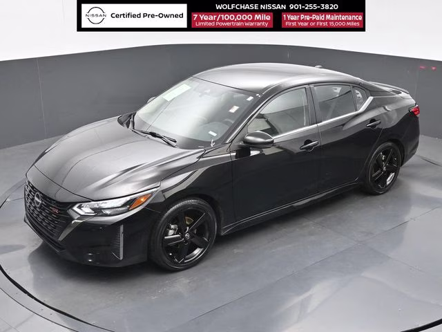 2024 Super Black Nissan Sentra SR FWD Sedan