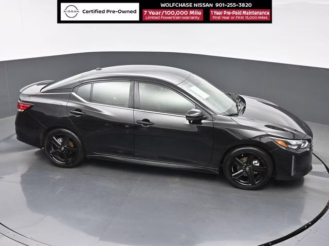 2024 Super Black Nissan Sentra SR FWD Sedan