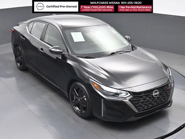 2024 Super Black Nissan Sentra SR FWD Sedan