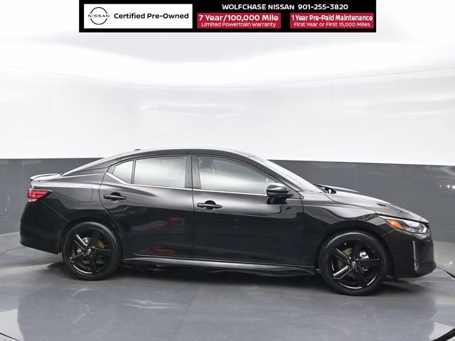 2024 Super Black Nissan Sentra SR FWD Sedan
