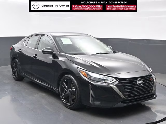 2024 Super Black Nissan Sentra SR FWD Sedan