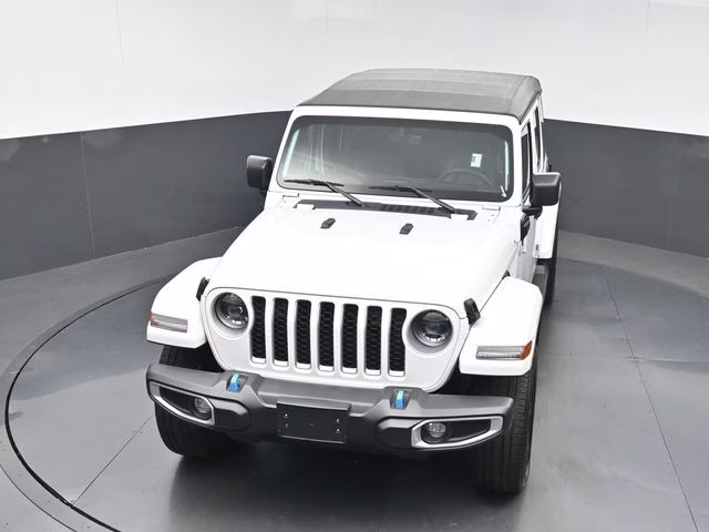 2023 Bright White Clearcoat Jeep Wrangler Sahara 4xe 4X4 SUV